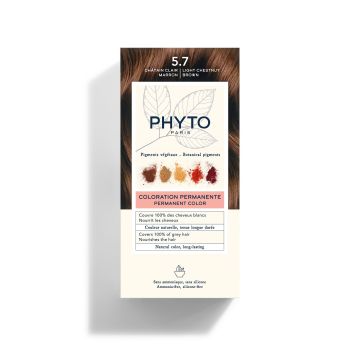 Phyto Color Дълготрайна боя за коса, 5.7 Light Chestnut Brown