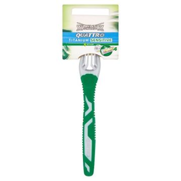 Wilkinson Sword Quattro Titanium Sensitive Самобръсначка за мъже x1 брой