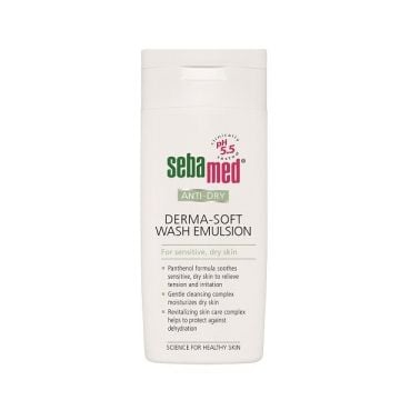 Sebamed Anti-Dry Derma-Soft Измиваща Емулсия за лице за Суха кожа x200мл