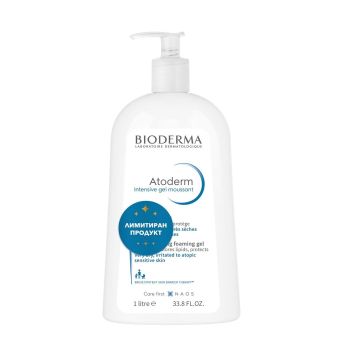 Bioderma Atoderm Intensive Ежедневен обогатен измиващ гел за суха и атопична x1000 мл