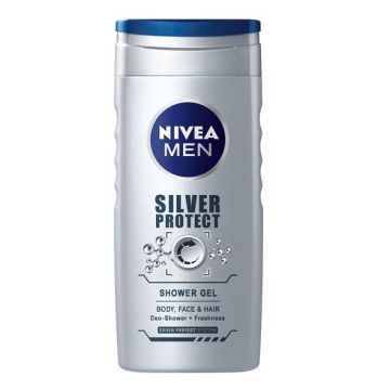 Nivea Men Silver Protect Предпазващ от бактерии душ-гел за мъже х250 мл