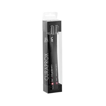 Curaprox Black Is White Четка за зъби, цвят черен x2 броя