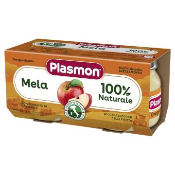 Plasmon Плодове пюре ябълка за деца над 6 месечна възсраст 2x80 грама