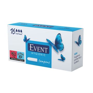 Event Normal Дамски тампони, размер Normal х16 броя
