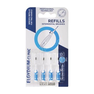 Elgydium Clinic Refill Интердентална четка за зъби, размер 0,8 mm x4 броя