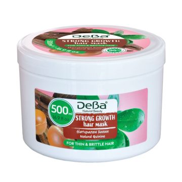 DeBa Natural Beauty Маска за тънка коса с екстракт от хинин и арганово масло x500 мл