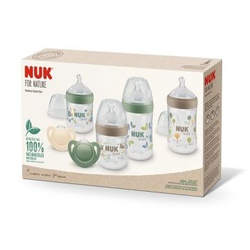 Nuk for Nature Комплект шишета за хранене и залъгалки Perfect Start