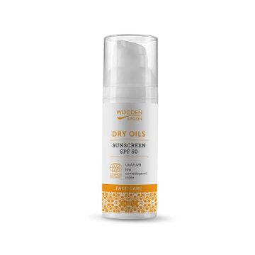 Wooden Spoon Dry Oils Слънцезащитен лосион за лице SPF50 х50 мл
