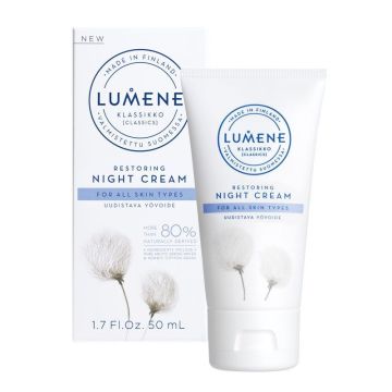 Lumene Klassikko Нощен възстановяващ крем за лице за всеки тип кожа x50 мл