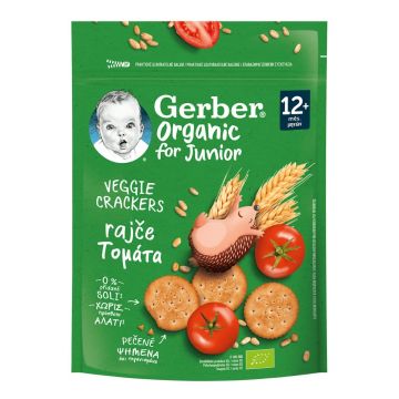 Gerber Organic Пшеничени крекери с домат, за деца от 12-ия месец х100 грама