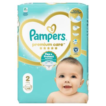 Pampers Premium Care 2 Пелени за бебета и деца 4-8 кг х68 броя