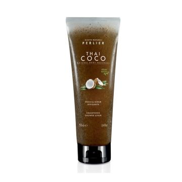 Perlier Thai Coco Ексфолиращ скраб-душ гел за тяло с аромат на кокос х250 мл