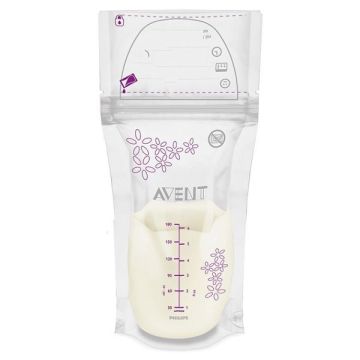 Avent Торбички за съхранение на кърма x25 броя