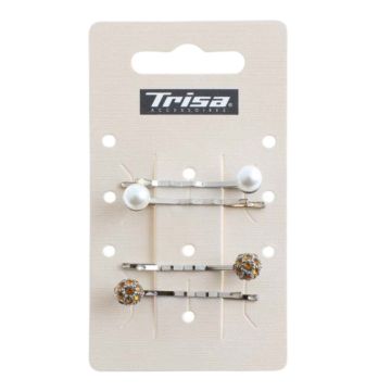 Trisa Фиби за коса с украшение, х4 броя