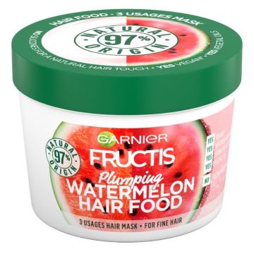 Garnier Fructis Watermelon  Hair Food Уплътняваща маска за тънка и фина коса x390 мл