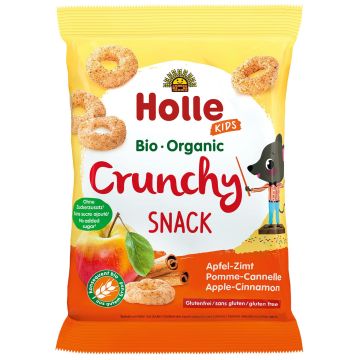 Holle Bio Био снакс с ябълка и канела за деца след 3-тата година x25 грама