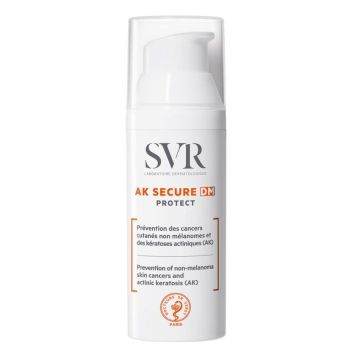 SVR AK Secure DM Protect Слънцезащитен флуид за превенция срещу рак на кожата и актинична кератоза SPF50+ х50 мл
