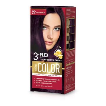 Aroma Color Дълготрайна крем-боя за коса, 22 Патладжан