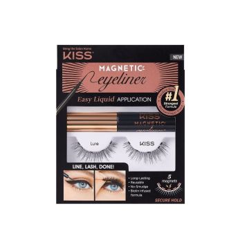 Kiss Magnetic Kit Магнитен комплект Изкуствени мигли и очна линия