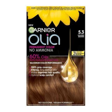 Garnier Olia Безамонячна боя за коса, 5.3 Golden Brown