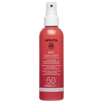 Apivita Bee Sun Safe Хидратиращ лосион спрей с топяща се ултра лека текстура SPF50 x200 мл