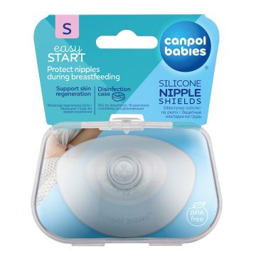 Canpol babies Easy Start Силиконови предпазители за зърна, размер S x2 броя