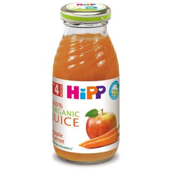 Hipp Био сок от ябълки и моркови за деца над 4 месеца х200 мл - 8040