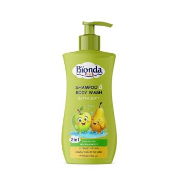 Bionda Kids Шампоан и дуя-гел за деца с аромат на ябълка и круша x500 мл