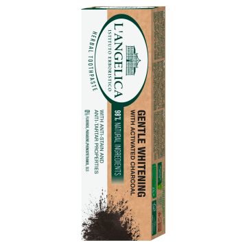 L' Angelica Gentle Whitening Избелваща паста за зъби с активен въглен x75 мл