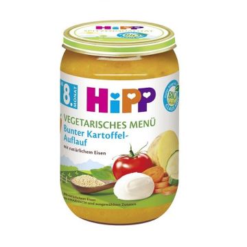 Hipp Вегетарианско био меню зеленчуци на фурна с моцарела от 8 месечна възраст х220 грама - 6420