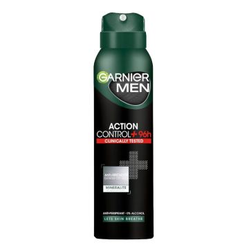Garnier Men Action Control + 96H Део спрей против изпотяване за мъже х150 мл