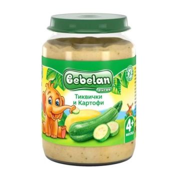 Bebelan Зеленчуково пюре тиквички с картофи за деца над 4 месеца х190 грама - 5510