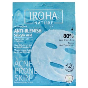 Iroha Nature Лист маска за проблемна кожа със салицилова киселина х1 брой