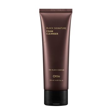 Ottie Black Signature Почистваща пяна за лице с муцин от черен охлюв x120 мл