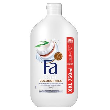 Fa Coconut Milk Душ крем за жени за тяло с кокосово мляко х750 мл