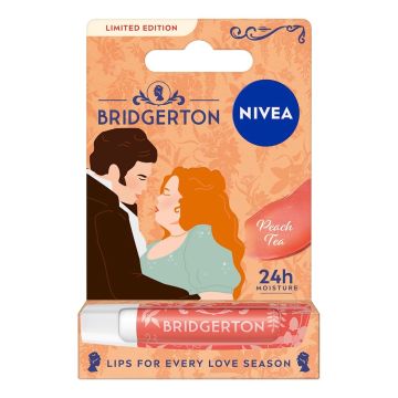 Nivea Bridgerton Балсам за устни с праскова и чай х4,8 грама