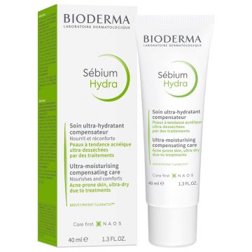 Bioderma Sebium Hydra Хидратираща  и компенсираща грижа за лице за мазна кожа x40 мл