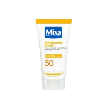 Mixa Niacinamide Bright Хидратиращ крем за лице и тяло против тъмни петна с SPF50 х50 мл