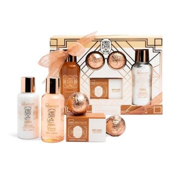 IDC Institute Scented Bath Bronze Комплект за тяло с аромат на портокал и канела от 5 части, 42265