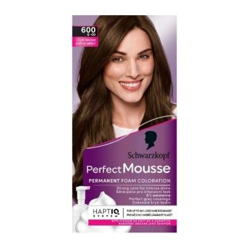 Schwarzkopf Perfect Mousse Трайна мус-боя без амоняк, 600 Light Brown