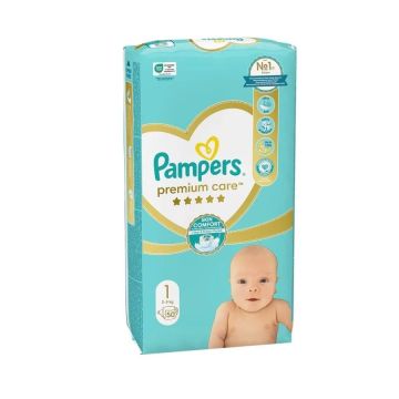 Pampers Premium Care 1 Newborn Пелени за деца 2-5 кг x50 броя