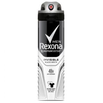Rexona Men Invisible Black&White Део спрей против изпотяване за мъже х150 мл