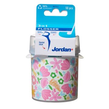 Jordan 3in1 Flosser Конец за зъби с клечка x50 броя