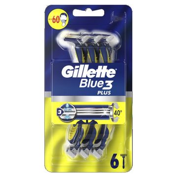 Gillette Blue 3 Plus Самобръсначка за еднократна употреба x6 броя