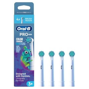 Oral-B Pro Kids Накрайник за електрическа четка х4 броя, Хамелеон