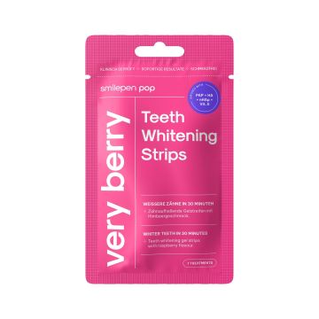 Smilepen Pop Very Berry Избелващи ленти за зъби, с вкус на горски плод 7х2 броя