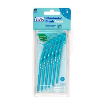 TePe Interdental Brush Angle Интердентални четки, размер 3 (0,6 мм) x 6 броя
