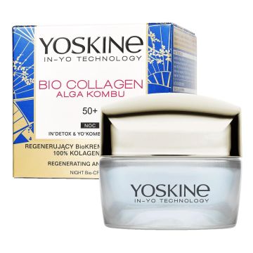 Yoskine Bio Collagen Нощен крем за лице против бръчки 50+ x50 мл