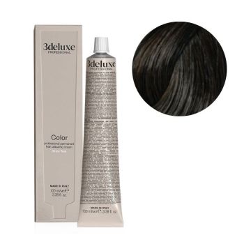 3Deluxe Colour Трайна боя за коса с арганово масло и екстракт от невен, цвят 4.0