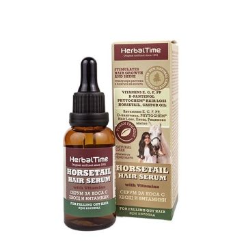Herbal Time Серум за коса с хвощ и витамини против косопад x30 мл